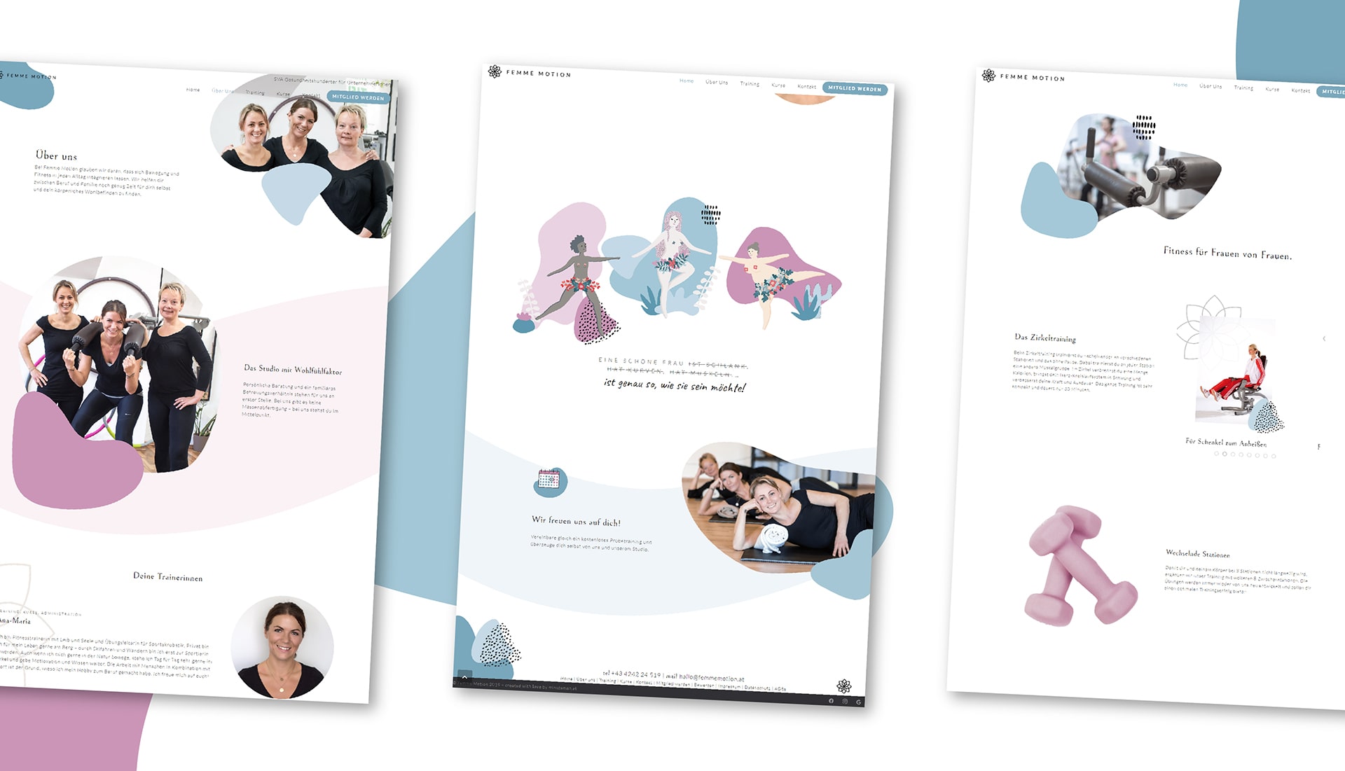 mobaki.at - mobaki projekt resultate website femmemotion fitnessstudio fuer frauen in villach template 02