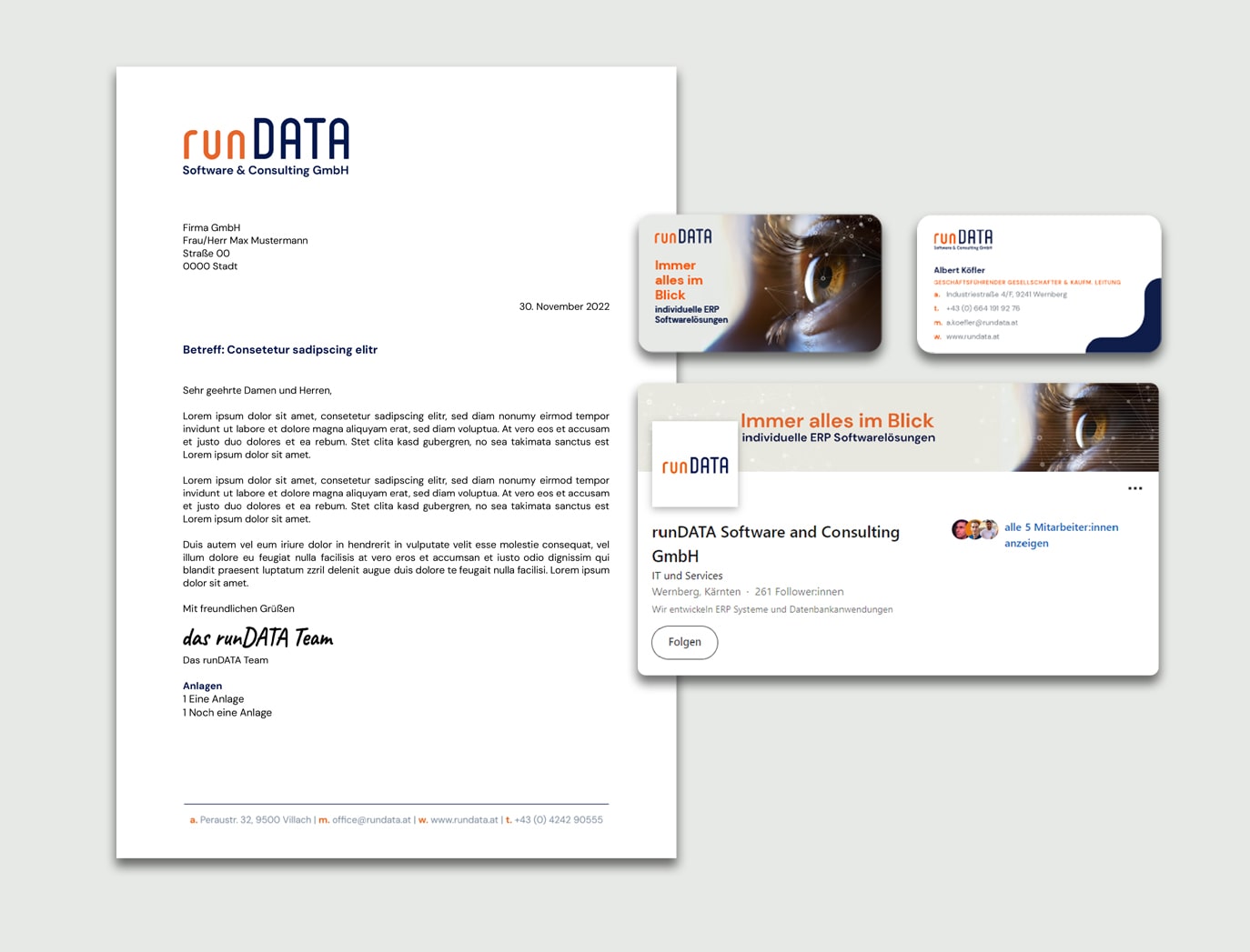 mobaki.at - mobaki case study corporate design rundata briefpapier visitenkarte social media profile