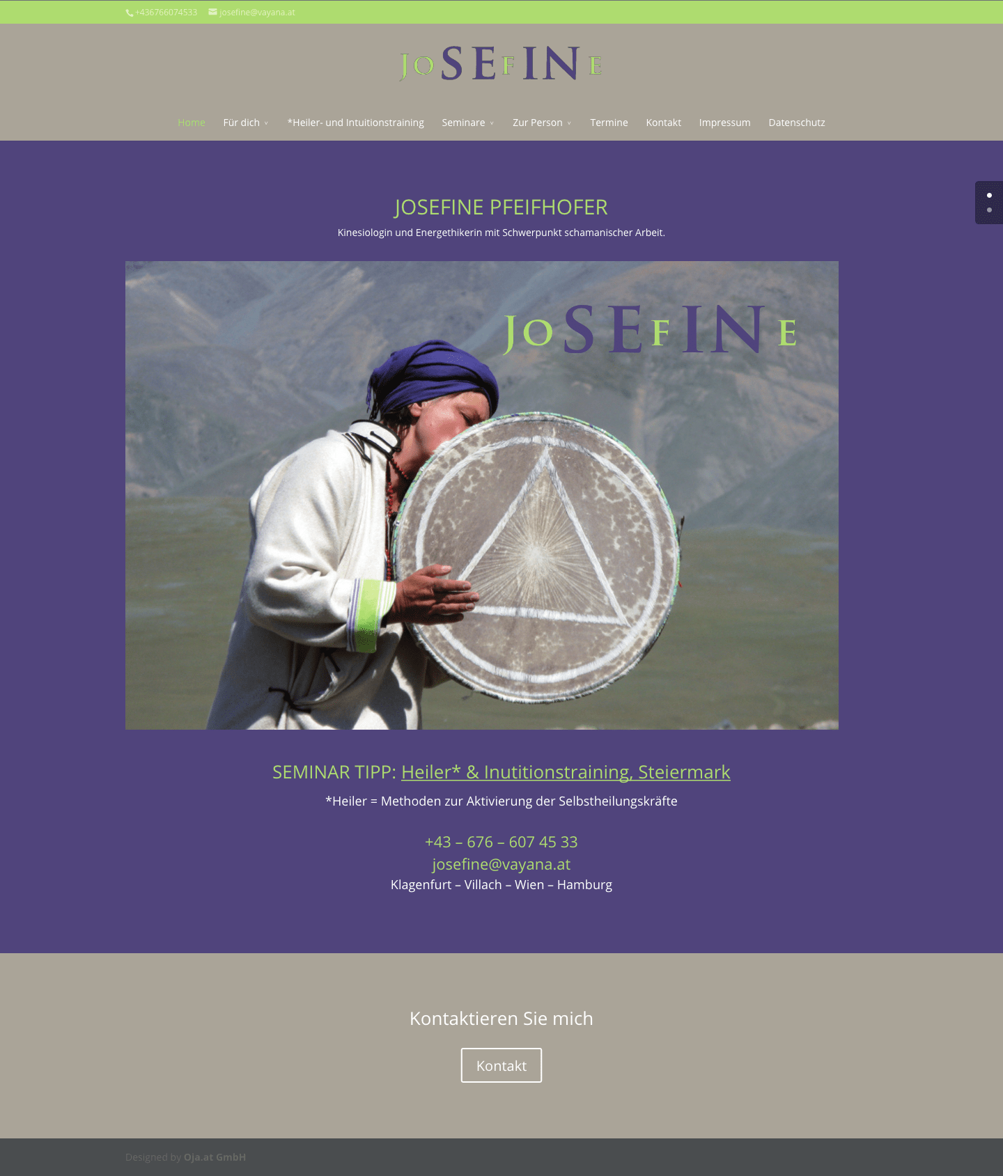 mobaki.at - mobaki portfolio josefine pfeifhofer redesign rebranding relaunch webseite vayana screenshot von alter startseite