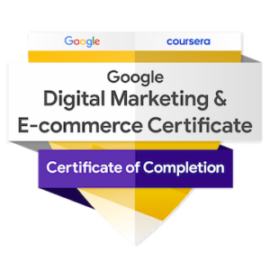 Zertifizierung: Google Digital Marketing and e-Commerce Professional Badge